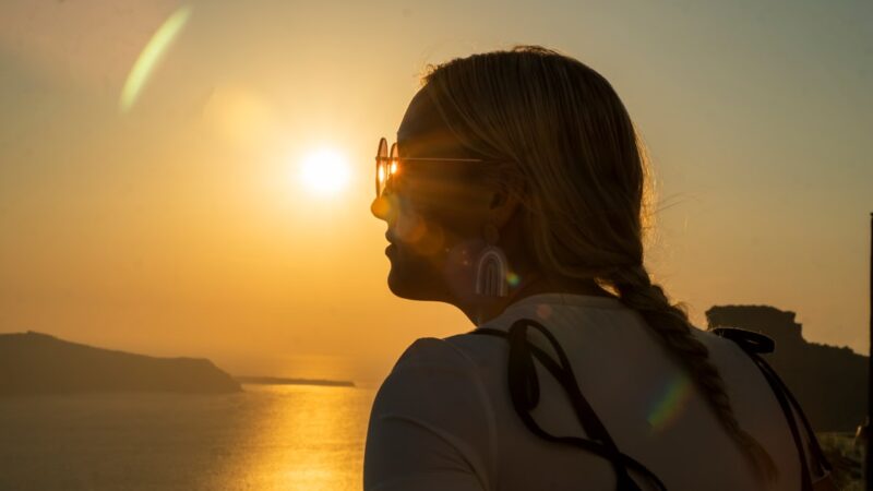 Photo Santorini sunset